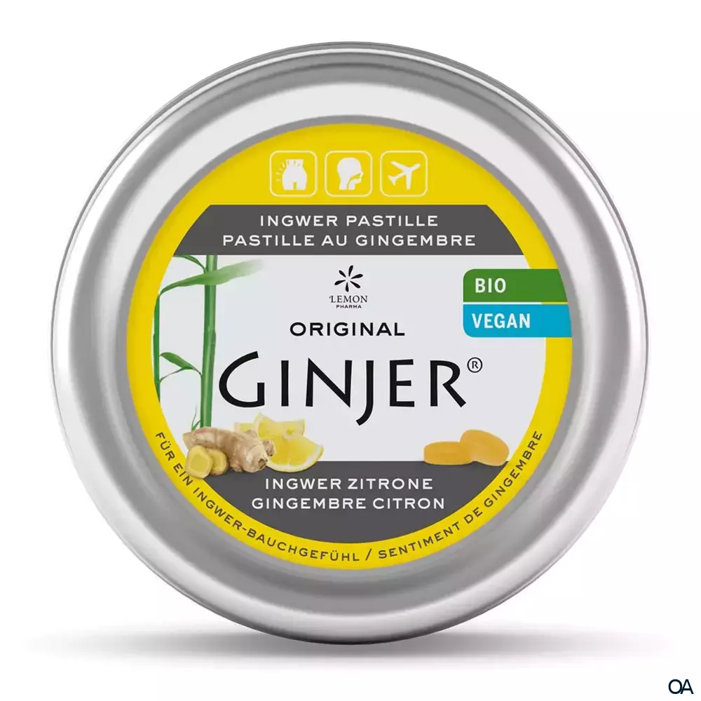Lemon Pharma Ginjer® Bio-Pastillen Zitrone