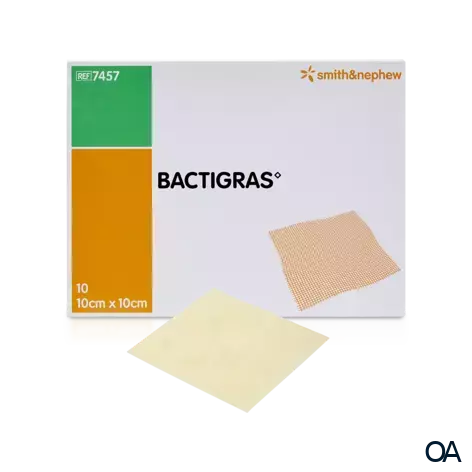 BACTIGRAS Antiseptische Salbenkompresse, steril, 10 x 10 cm BACTIGRAS Antiseptische Salbenkompresse, steril, 10 x 10 cm