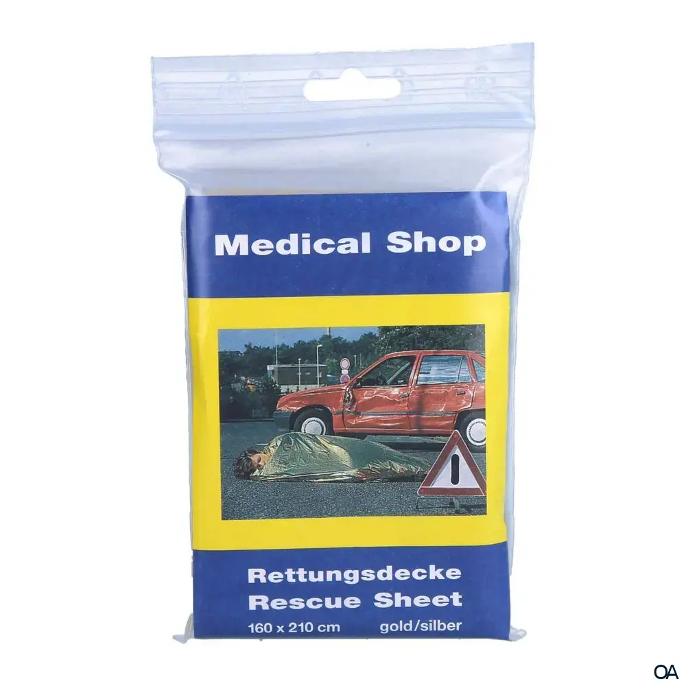 Holthaus Medical Rettungsdecke Gold/Silber, 160 x 210 cm