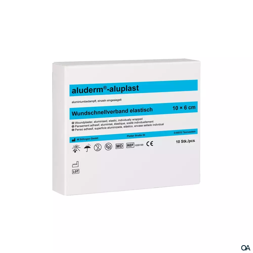 aluderm®-aluplast Wundschnellverband elastisch 10 x 6 cm aluderm®-aluplast Wundschnellverband elastisch 10 x 6 cm