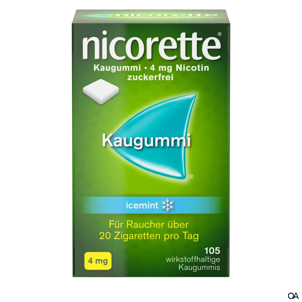 Nicorette® Icemint 4 mg - Kaugummi zur Raucherentwöhnung