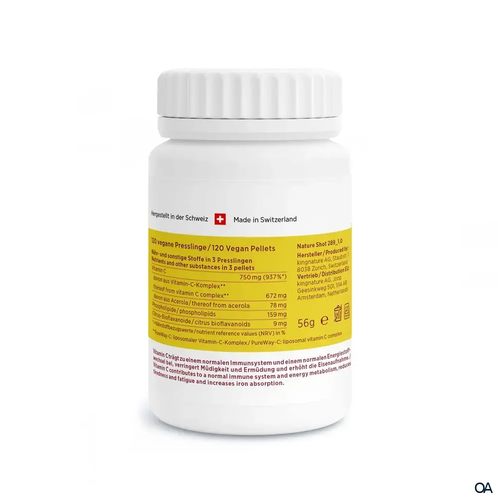 Kingnature Vitamin C Vida Presslinge