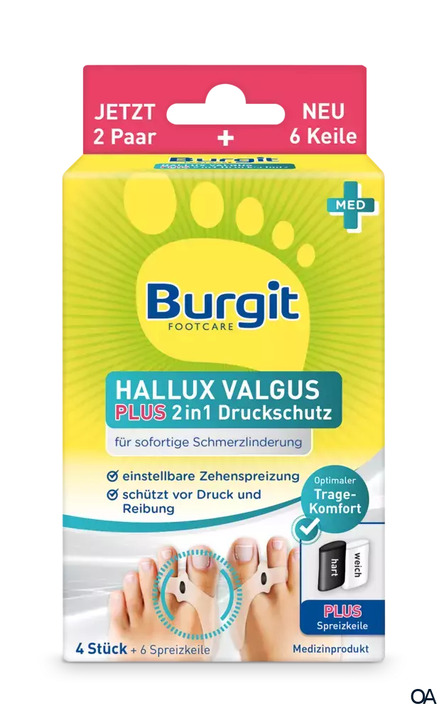 Burgit Footcare Hallux-Valgus Plus 2in1 Druckschutz Burgit Footcare Hallux-Valgus Plus 2in1 Druckschutz