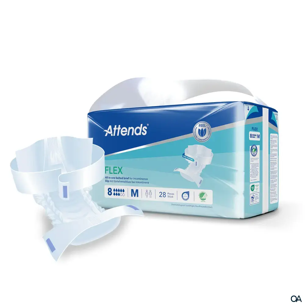 Attends Flex 8 M Slips mit Gürtelverschluss bei Inkontinenz