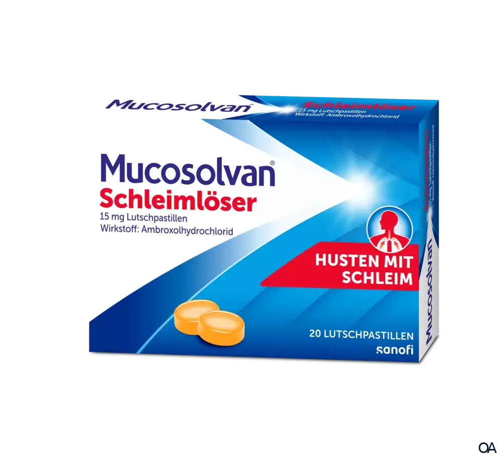 Mucosolvan® Schleimlöser 15 mg Lutschpastillen Mucosolvan® Schleimlöser 15 mg Lutschpastillen