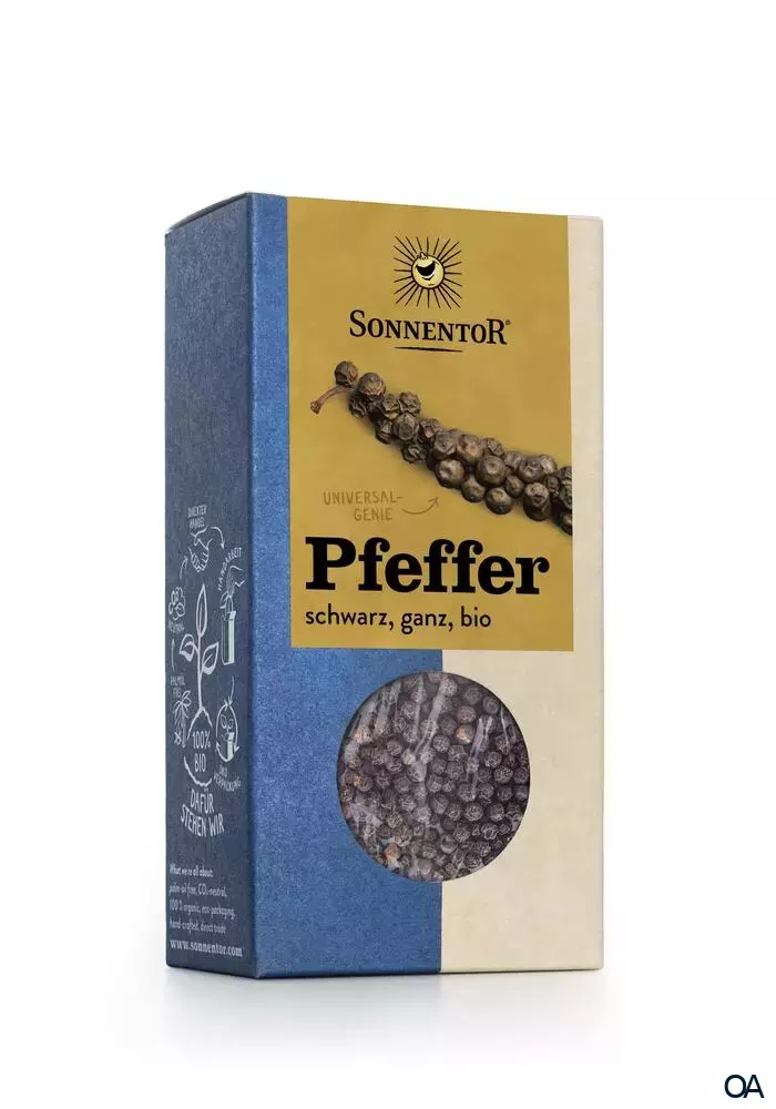 Sonnentor Pfeffer schwarz ganz, bio Sonnentor Pfeffer schwarz ganz, bio