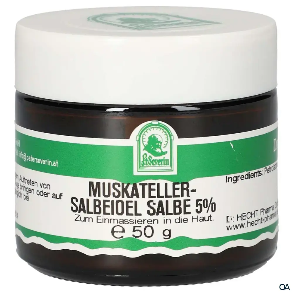 Pater Severin Muskatellersalbeiöl Salbe 5% Pater Severin Muskatellersalbeiöl Salbe 5%