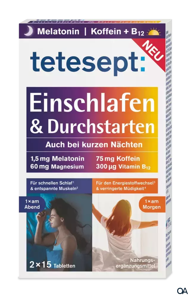 tetesept Einschlafen & Durchstarten Tabletten 2 x 15 Stück