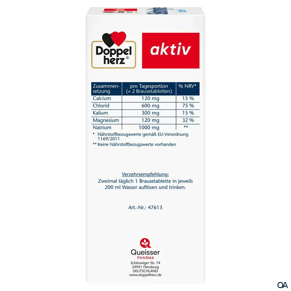 Doppelherz aktiv Elektrolyte Brausetabletten - Zuckerfrei