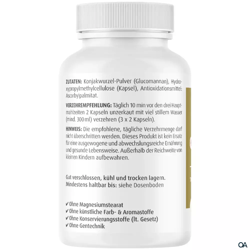 ZeinPharma Glucomannan 500 mg Kapseln ZeinPharma Glucomannan 500 mg Kapseln