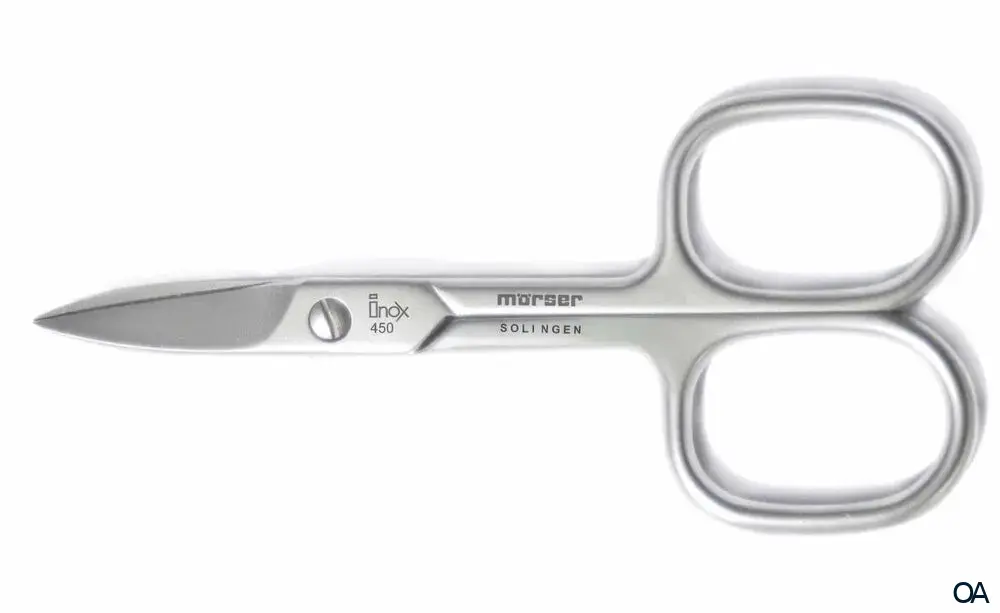 Mörser Solingen 450 Nagelschere Inox, ca. 9 cm