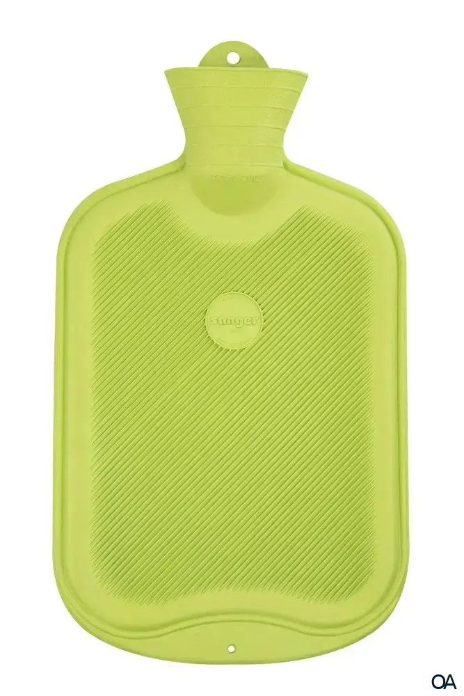 Sänger Wärmflasche Naturlatex FSC grün - 2,0L