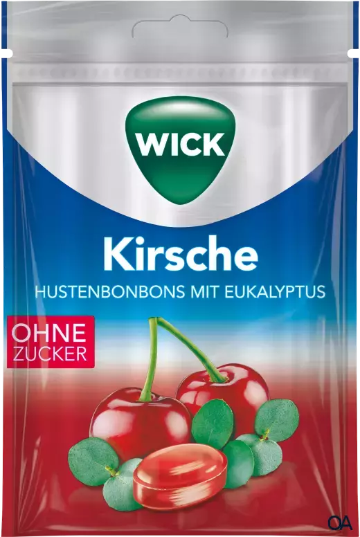 Wick Kirsche Hustenbonbons mit Eukalyptus