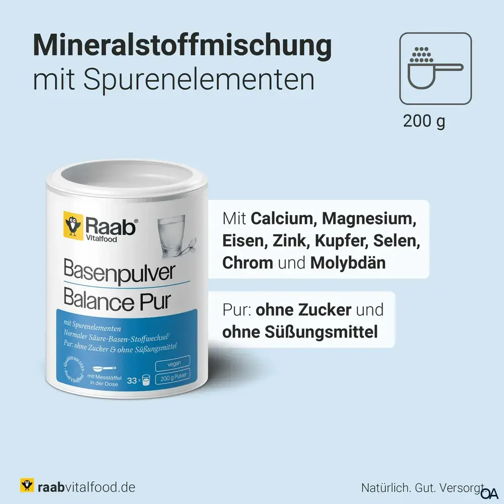 Raab® Vitalfood Basenpulver Balance Pur