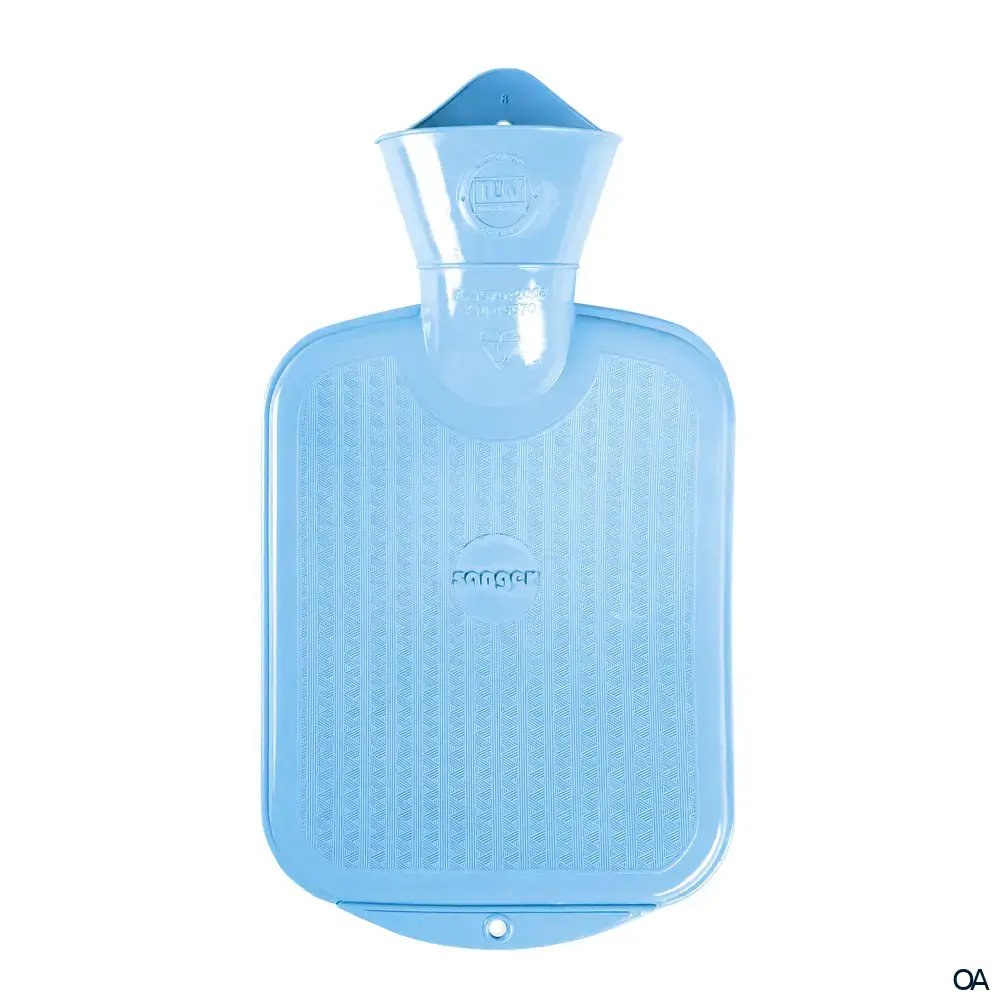 Sänger Kinder Wärmflasche ohne Bezug hellblau - 0,8L