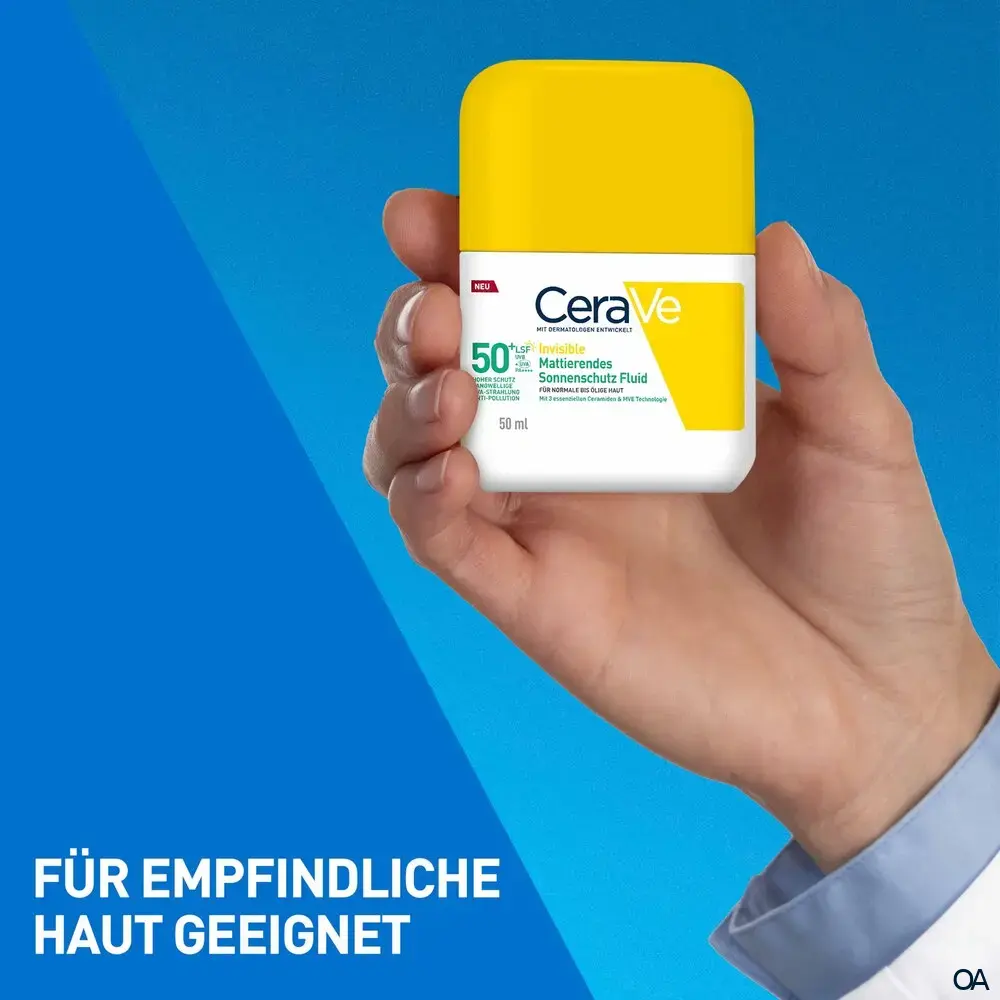 CeraVe Invisible Mattierendes Sonnenschutz Fluid LSF 50+