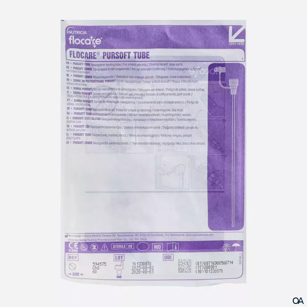 Flocare® PURSOFT Sonde CH 8-60 cm Flocare® PURSOFT Sonde CH 8-60 cm