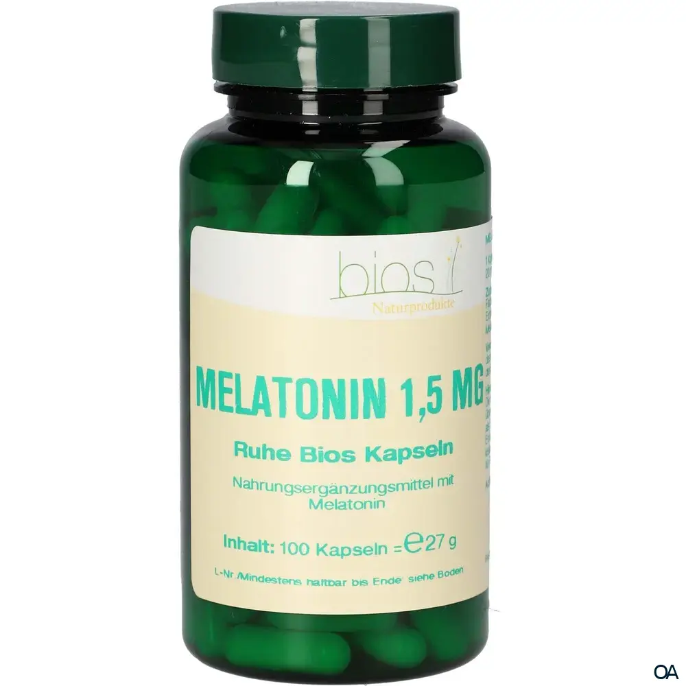 Bios Melatonin Ruhe 1,5 mg Kapseln Bios Melatonin Ruhe 1,5 mg Kapseln