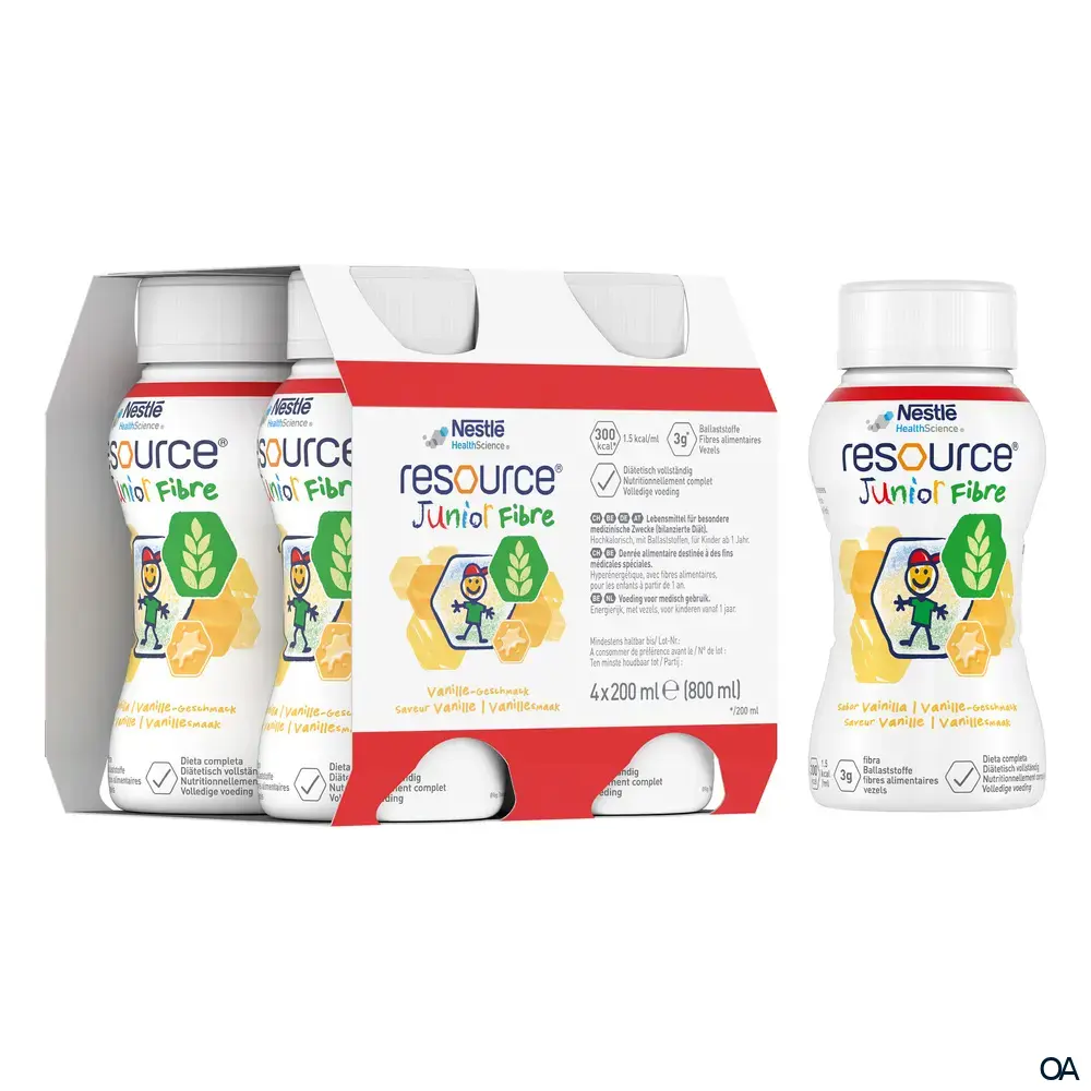 Resource® Junior Fibre Vanille Trinknahrung 200 ml