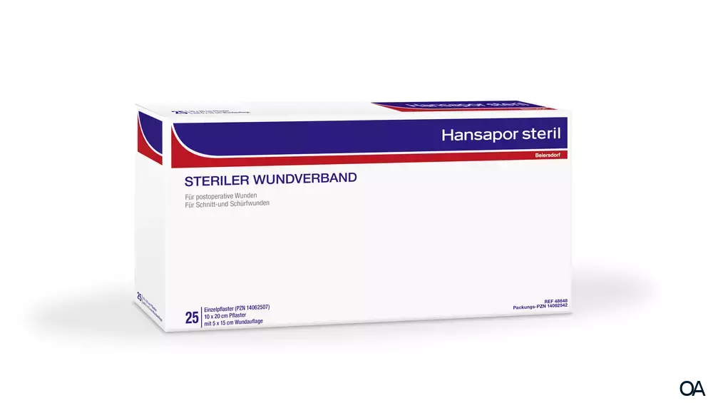 Hansapor steril Wundverband 10cm x 20cm Hansapor steril Wundverband 10cm x 20cm