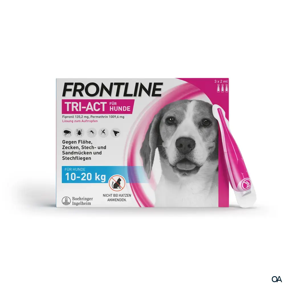 Frontline TRI-ACT® Lösung zum Auftropfen für Hunde 10 - 20 kg Frontline TRI-ACT® Lösung zum Auftropfen für Hunde 10 - 20 kg