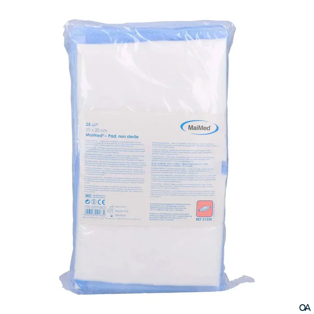MaiMed® – Pad Saugkompressen unsteril, 20 x 20 cm