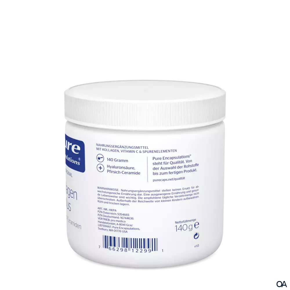 pure encapsulations® Kollagen plus mit Pfirsich-Ceramiden