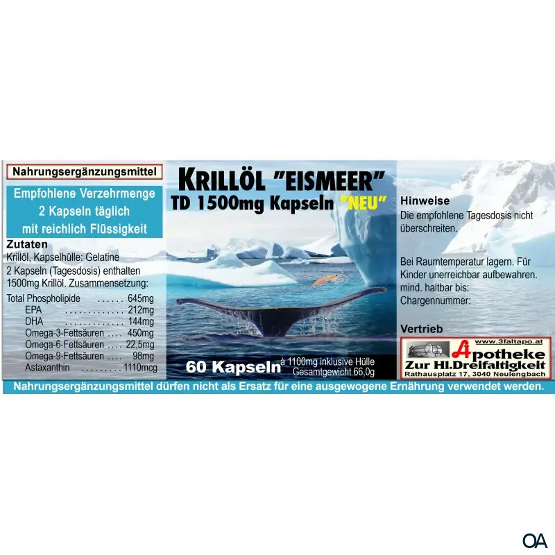 Krillöl "Eismeer" TD 1500 mg Kapseln