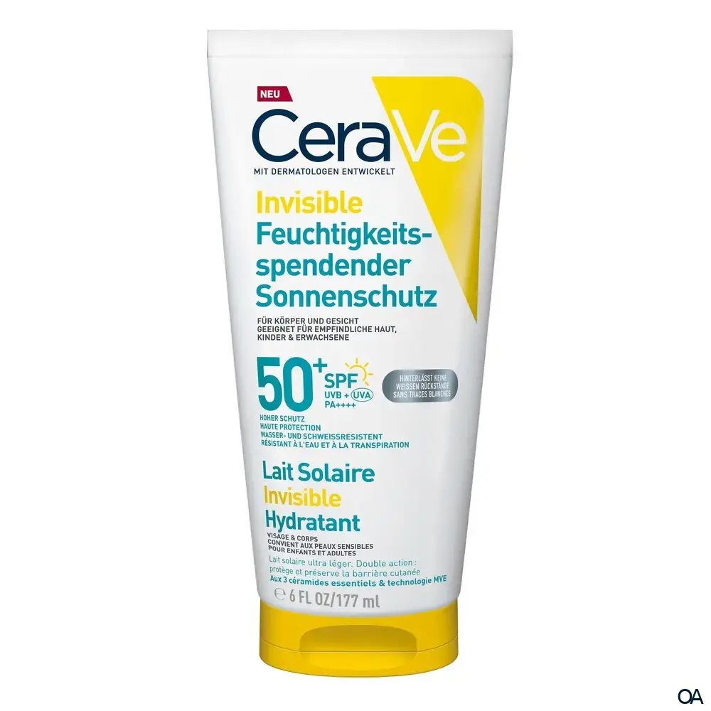 CeraVe Invisible Feuchtigkeitsspendender Sonnenschutz LSF 50+