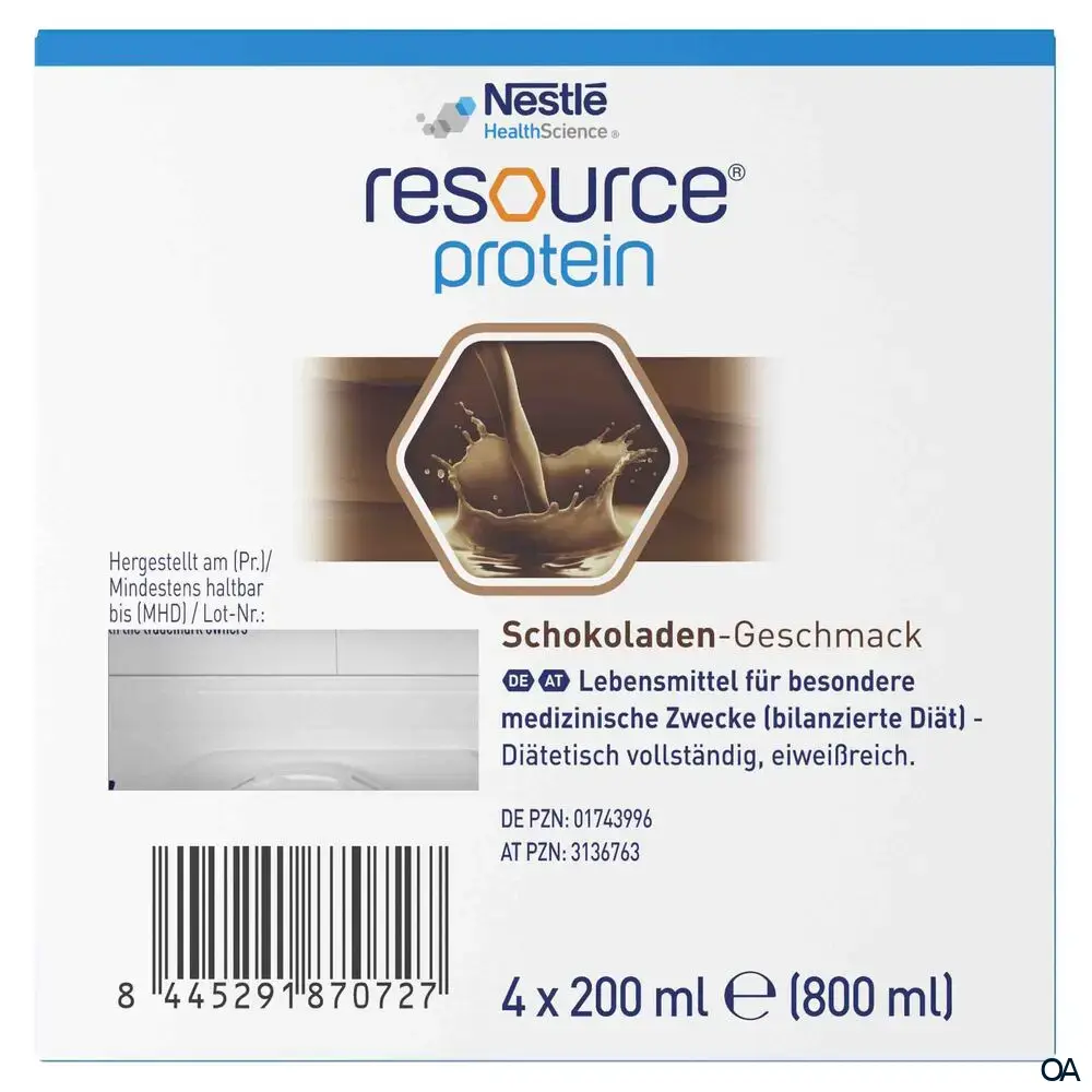 Resource® Protein Schokolade Trinknahrung 200 ml