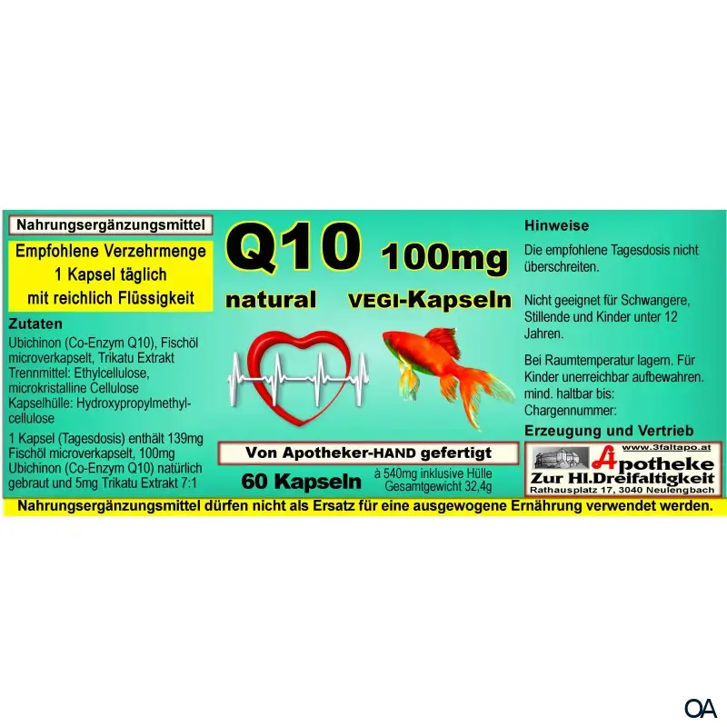 Q10 100 mg Natural Plus Kapseln