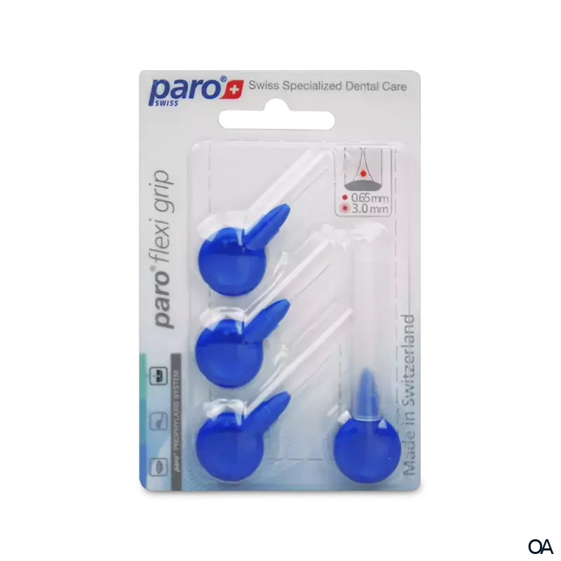 paro® flexi grip, x-fein, blau, zylindrisch, ø 3 mm Interdentalbürsten paro® flexi grip, x-fein, blau, zylindrisch, ø 3 mm Interdentalbürsten