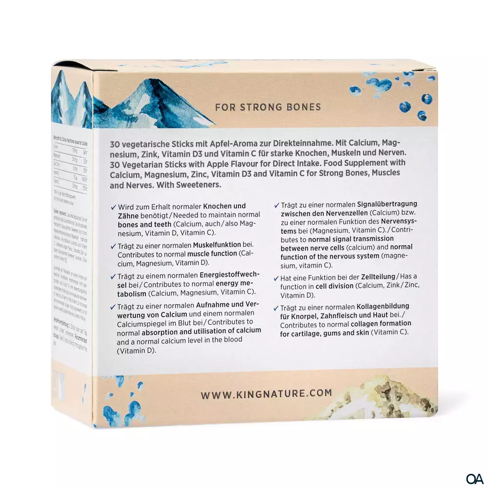 Kingnature Calcium Shot Sticks Kingnature Calcium Shot Sticks