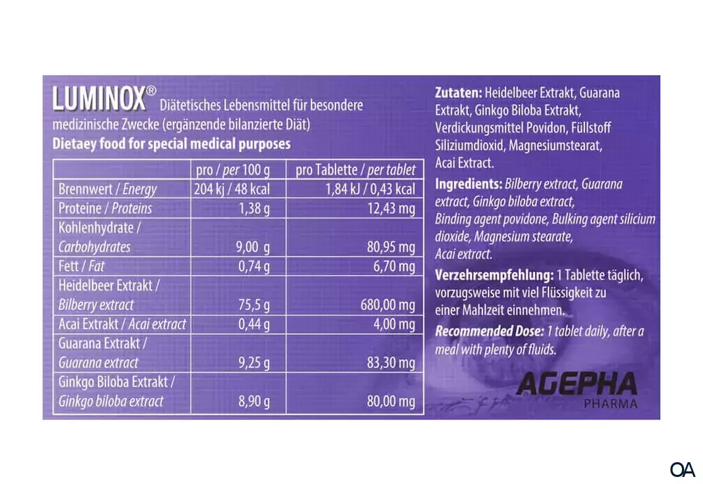 Luminox® Tabletten Luminox® Tabletten