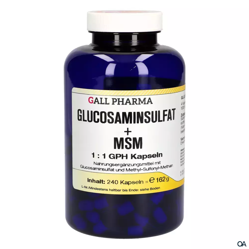 Gall Pharma Glucosaminsulfat + MSM 1:1 Kapseln Gall Pharma Glucosaminsulfat + MSM 1:1 Kapseln