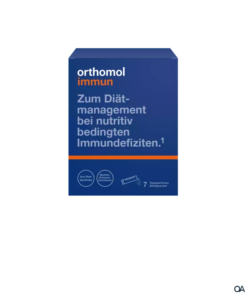 Orthomol Immun Direktgranulat Menthol-Himbeere Orthomol Immun Direktgranulat Menthol-Himbeere
