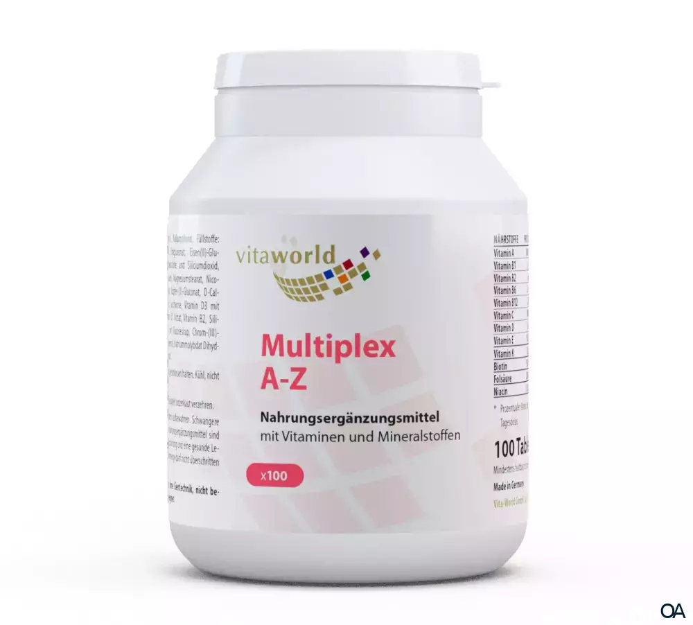 Vitaworld Multiplex Multivitamin A-Z Tabletten Vitaworld Multiplex Multivitamin A-Z Tabletten