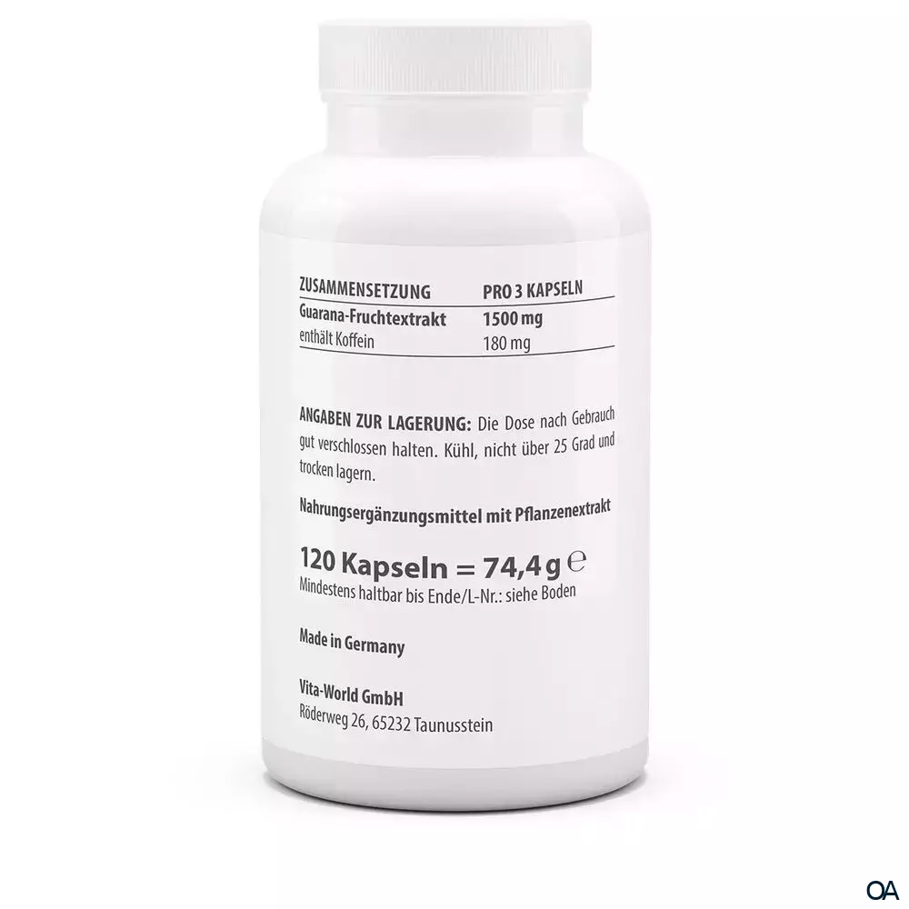 Vitaworld Guarana Pur Kapseln