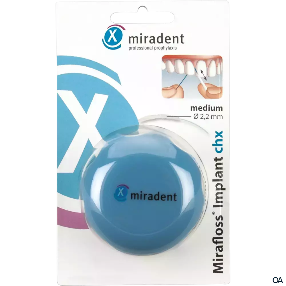 Miradent Mirafloss Implant CHX 50 Stk. Miradent Mirafloss Implant CHX 50 Stk.