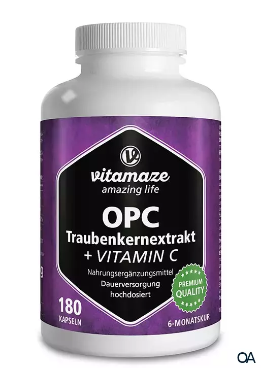 Vitamaze OPC Traubenkernextrakt + Vitamin C Kapseln Vitamaze OPC Traubenkernextrakt + Vitamin C Kapseln
