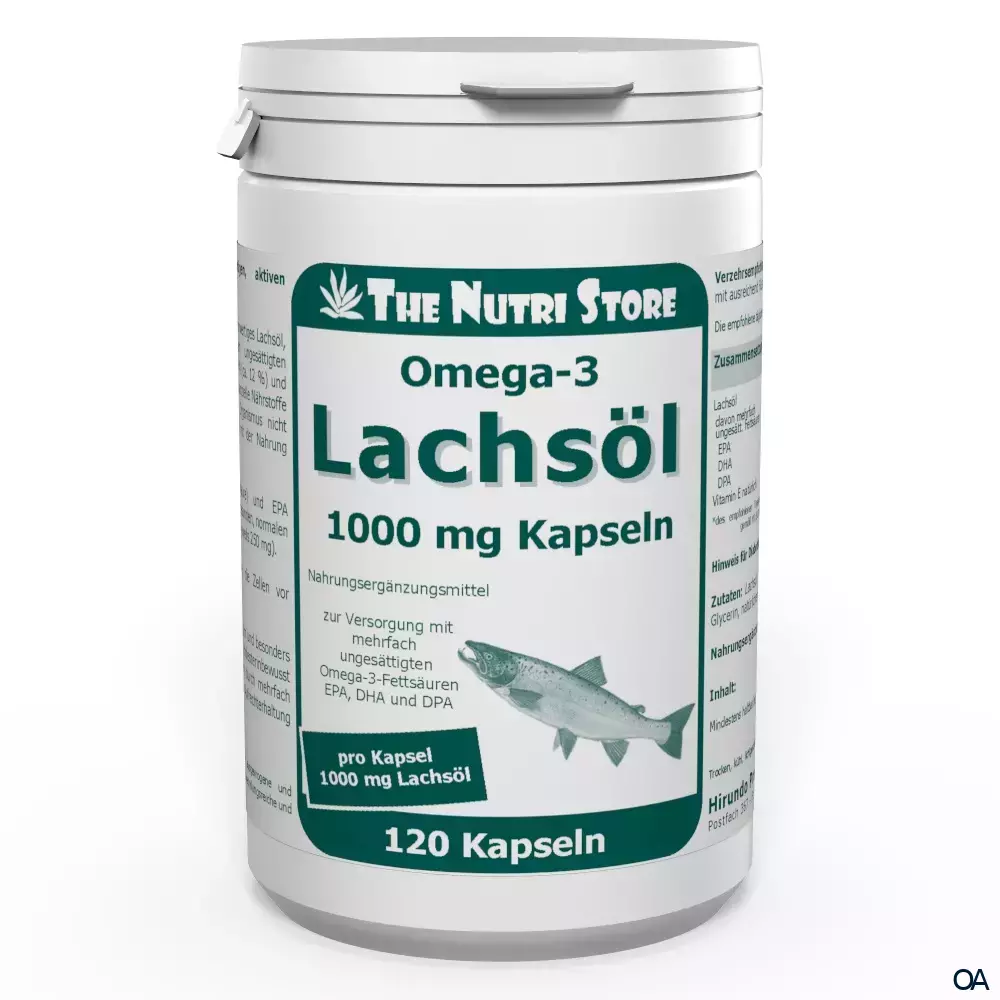 The Nutri Store Omega-3 Lachsöl 1000 mg Kapseln