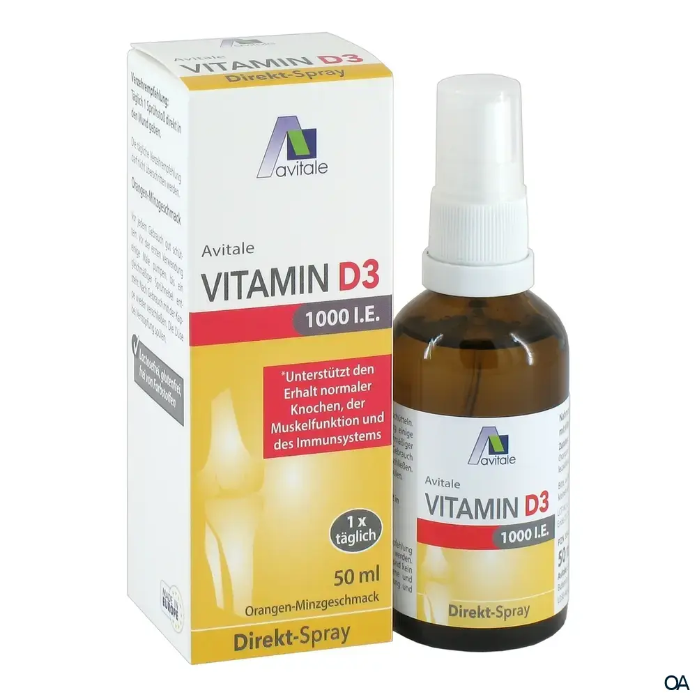 Avitale Vitamin D3 1000 I.E. Direkt-Spray Avitale Vitamin D3 1000 I.E. Direkt-Spray