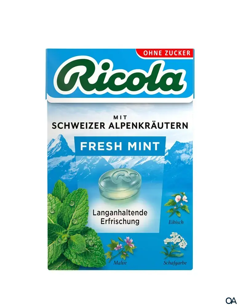 Ricola Fresh Mint Bonbons Zuckerfrei Box