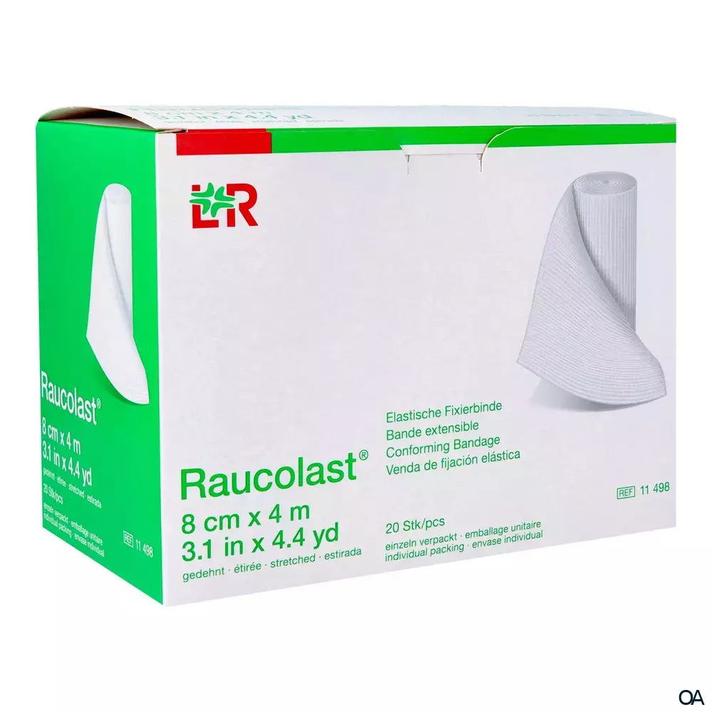 Raucolast® Elastische Fixierbinde 8 cm x 4 m