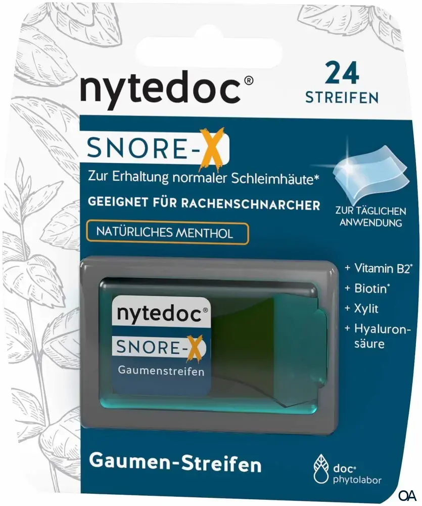 nytedoc® SNORE-X® Gaumen-Streifen