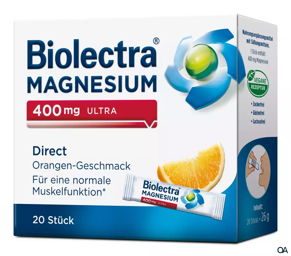 Biolectra® Magnesium 400 mg ultra Direct Orange