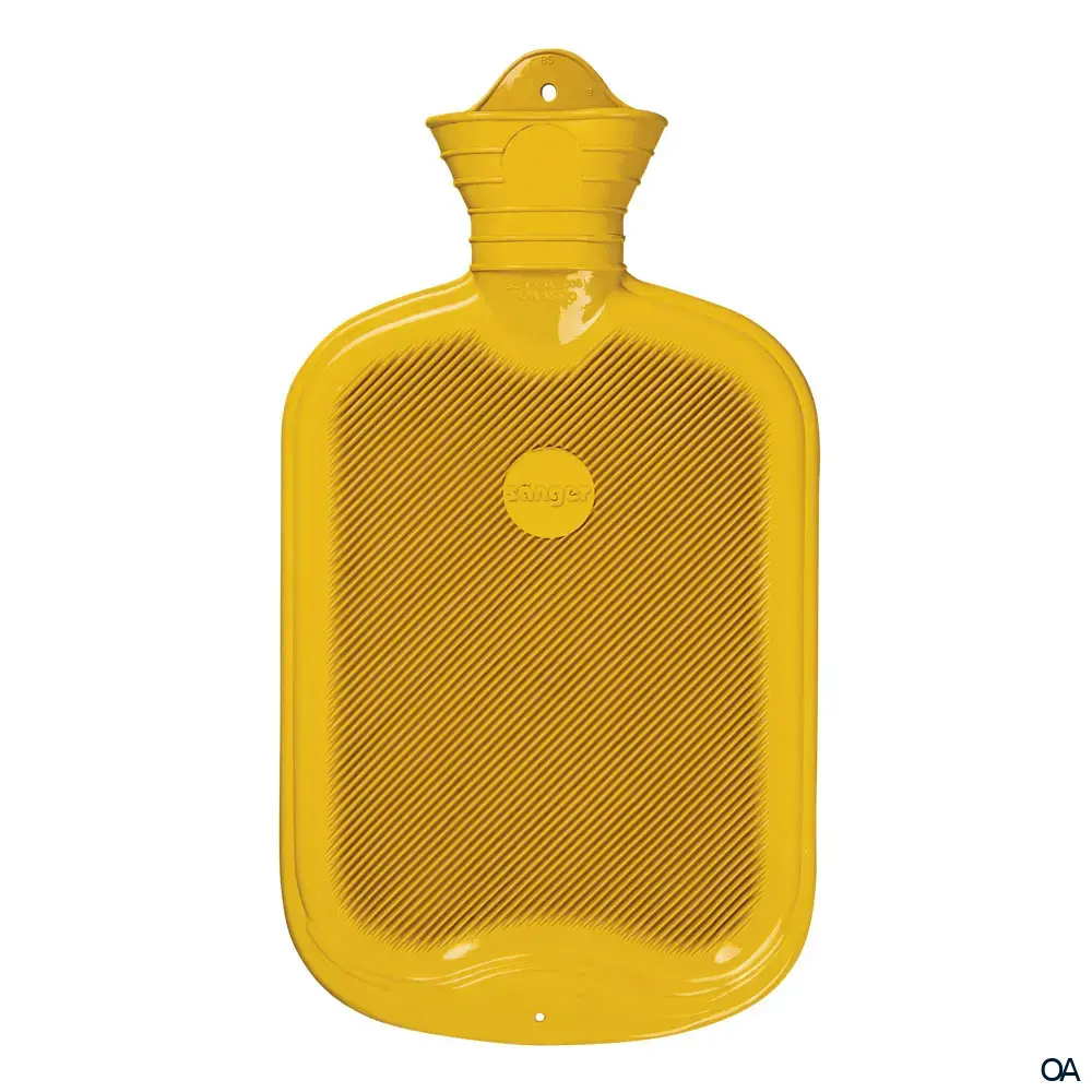 Sänger Wärmflasche einseitig mit Lamelle gelb - 2,0L