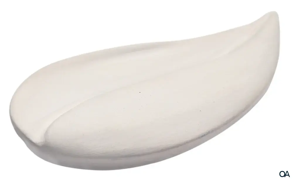 Farfalla Duftstein Blatt, Unterseite glasiert mit Schachtel Farfalla Duftstein Blatt, Unterseite glasiert mit Schachtel