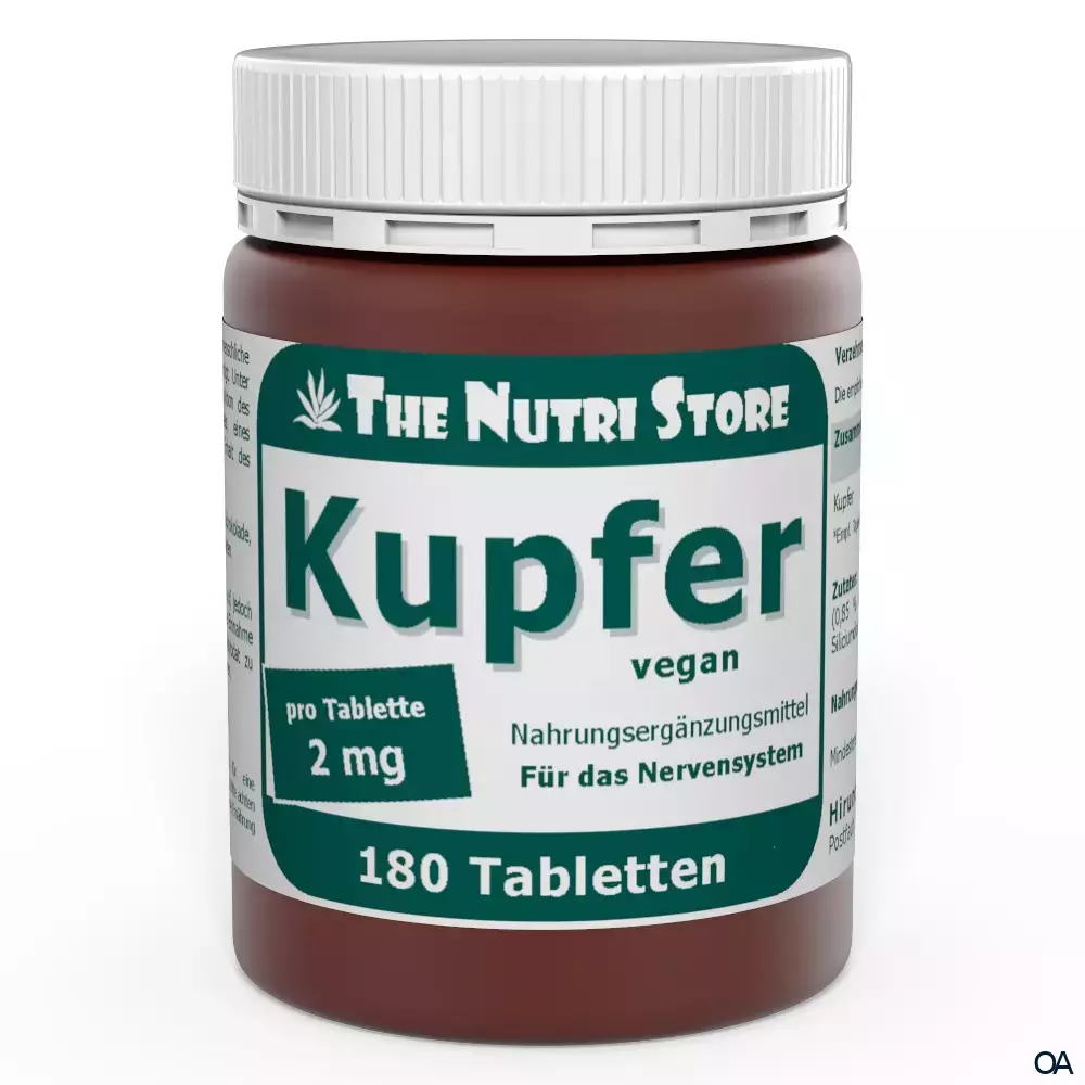 The Nutri Store Kupfer 2 mg Tabletten The Nutri Store Kupfer 2 mg Tabletten