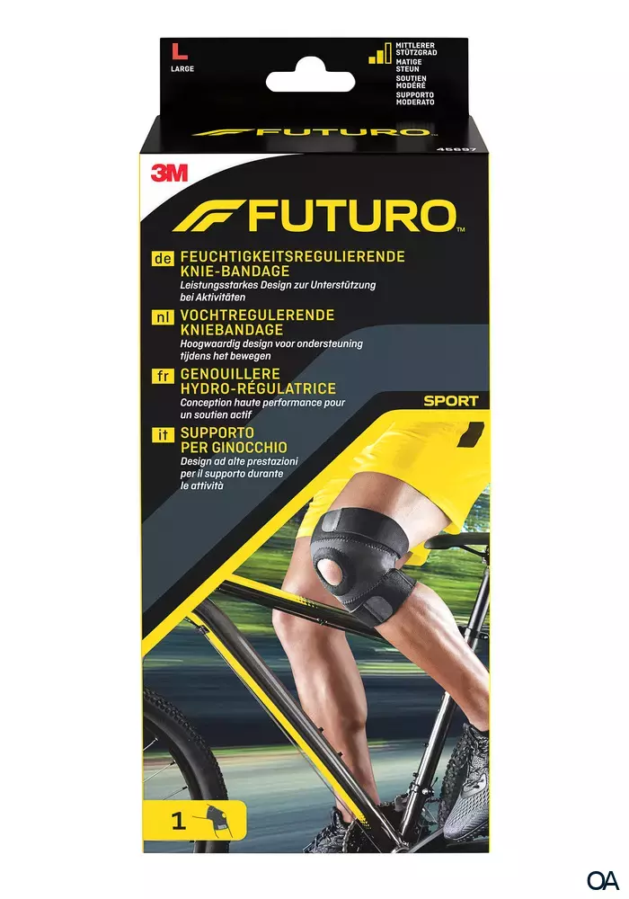 Futuro Sport Feuchtigkeitsregulierende Knie-Bandage